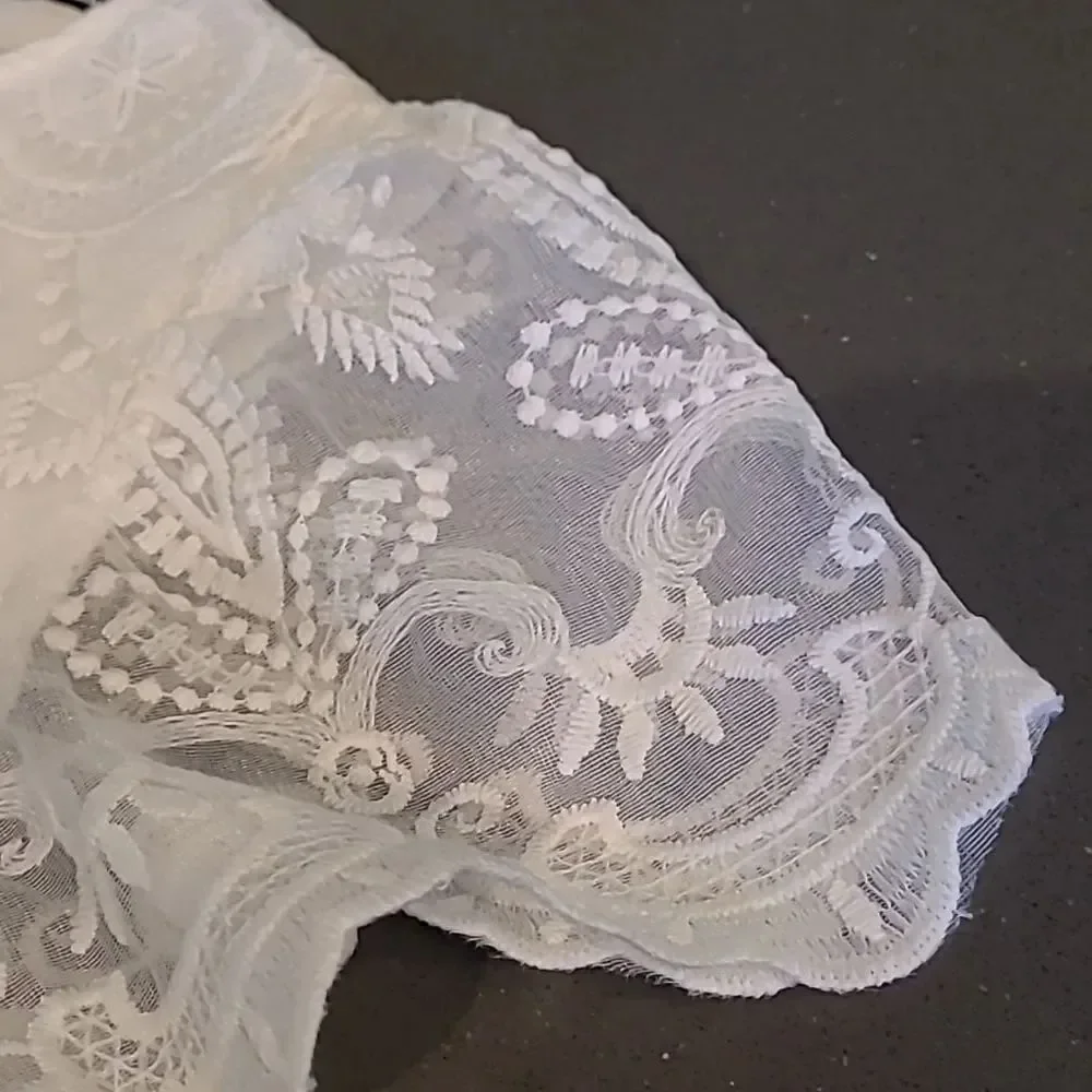SHEIN sz S embroidered sheer dress with full lining